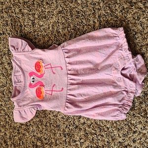 Newborn Cat & Jack Flamingo Romper